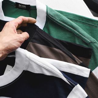 Áo thun nam. Chất 100% cotton đứng phom, logo thêu , bảng màu dễ mix