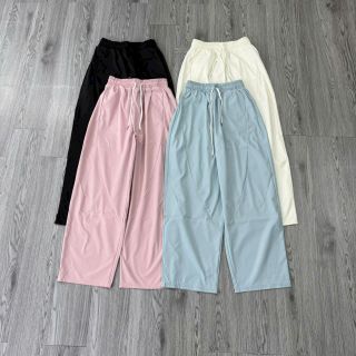 Quần ống suông bigsize nữ cạp cao chất mango lạnh mềm mát lưng thun co giãn phù hợp đi học đi làm
