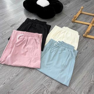 Quần ống suông bigsize nữ cạp cao chất mango lạnh mềm mát lưng thun co giãn phù hợp đi học đi làm