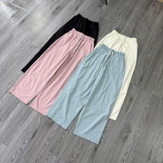 Quần ống suông bigsize nữ cạp cao chất mango lạnh mềm mát lưng thun co giãn phù hợp đi học đi làm