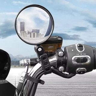 1 Chiếc Gương Chiếu Hậu Điều Chỉnh Xe đạp gương 360 độ xoay hỗ trợ gương lồi xử lý gắn gương xe đạp ( 8 cm )