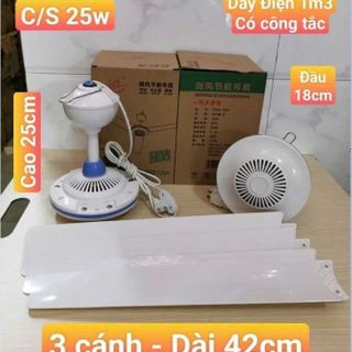 QUẠT TRẦN 3 CÁNH DÂY DÀI 1M3 MÃ 1050