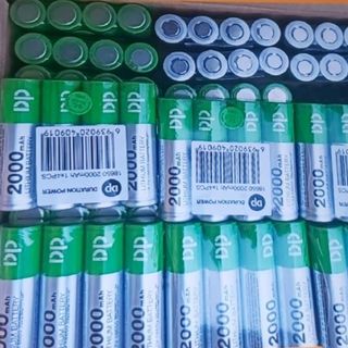PIN SẠC 3.7V 18650 DP 2000MAH ĐẦU BẰNG
