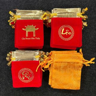 Sỉ Túi Gấm Nhung Chữ Lộc , Phúc , Túi Cầu Được ước Thấy , túi long phụng