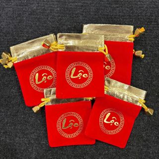 Sỉ Túi Gấm Nhung Chữ Lộc , Phúc , Túi Cầu Được ước Thấy , túi long phụng