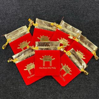 Sỉ Túi Gấm Nhung Chữ Lộc , Phúc , Túi Cầu Được ước Thấy , túi long phụng