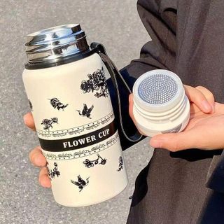 BÌNH GIỮ NHIỆT KÈM 2 CỐC FLOWER CUP 600ML
