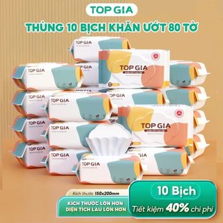Giấy ướt Top Gia Chính Hãng (Thùng 10 Gói) giá sỉ