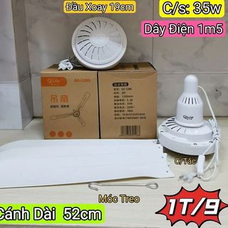 QUẠT TRẦN 3 CÁNH DÂY DÀI 1M5 MÃ QT 1200