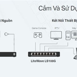 Switch TP-Link LS108G (Gigabit (1000Mbps)/ 8 Cổng/ Vỏ Thép)
