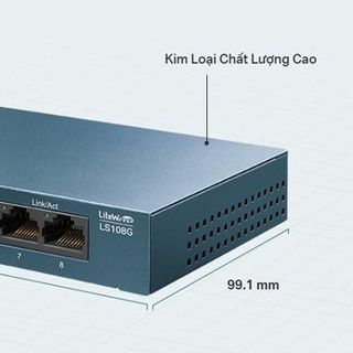 Switch TP-Link LS108G (Gigabit (1000Mbps)/ 8 Cổng/ Vỏ Thép)