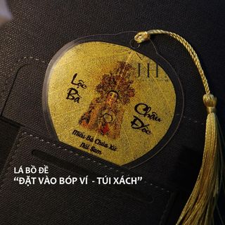 Lá bồ đề LỘC BÀ CHÂU ĐỐC biểu tượng may mắn bình an