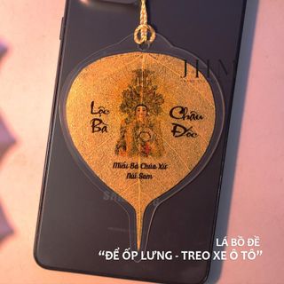 Lá bồ đề LỘC BÀ CHÂU ĐỐC biểu tượng may mắn bình an