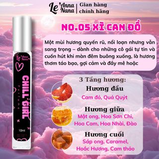 No.05 Xì Can Đồ Chill Girl - Nước hoa nữ 3ml-30ml siêu hot hit - Tarohoko