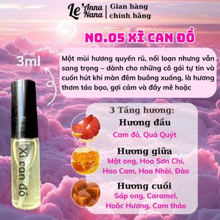No.05 Xì Can Đồ Chill Girl - Nước hoa nữ 3ml-30ml siêu hot hit - Tarohoko