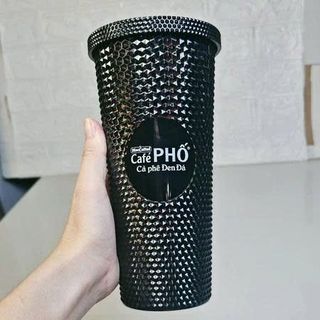 Ly Nhựa 2 Lớp Kim Cương Cà Phê Phố giá sỉ