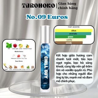 No.09 Euros Chill Guy - Nước hoa nam 3ml-30ml siêu hot hit - Nam tính - Tarohoko