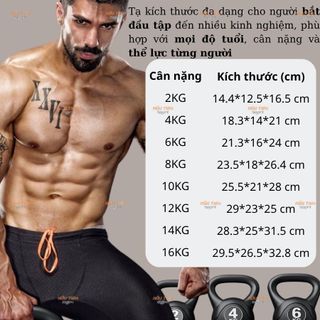 Tạ Ấm Tập Luyện Tại Nhà Cho Nam Nữ – Dụng Cụ Gym Mini Rèn Luyện Sức Khỏe, Tạ Ấm Từ 2Kg – 8Kg