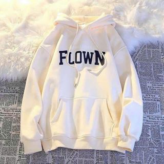 Áo hoodie dài tay mũ 2 lớp họa tiết chữ Flown - Jacket nỉ mùa đông nam nữ phong cách trẻ trung đường phố