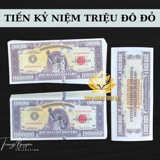 Sỉ Tờ Tiền Lưu Niệm Triệu Đô Mỹ Siêu Cấp Có Bảo An Siêu Vip giá sỉ