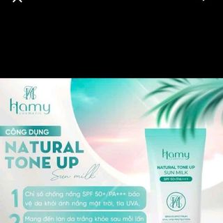 KEM CHỐNG NẮNG UP TONE NATURAL SUN MILK - HAHAMY