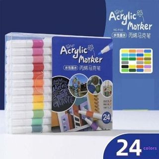 HỘP 24 BÚT MÀU ACRYLIC MARKER CAO CẤP