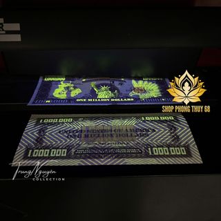 Sỉ Tờ Tiền Lưu Niệm Triệu Đô Mỹ Siêu Cấp Có Bảo An Siêu Vip