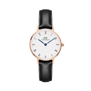 ĐỒNG HỒ NỮ CAO CẤP DANIEL W 0683 PETITE ROMAN NUMERALS DÂY DA MẶT TRÒN FULLBOX