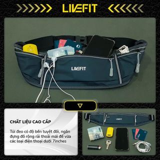 Túi đeo hông chạy bộ PU cao cấp - Running Belt - WB1120