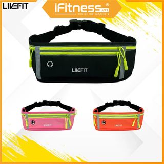 Túi đeo hông chạy bộ LiveFit cao cấp - Running Belt - WB34