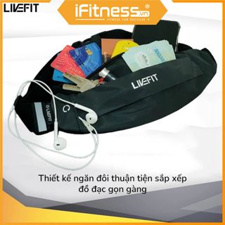 Túi đeo hông chạy bộ LiveFit cao cấp - Running Belt - WB32