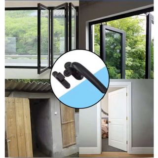 Khóa Cửa Tay Gạt Mở Quay Đi Kèm Đầy Đủ Phụ Kiện Phù Hợp Lắp Cửa Sổ Cửa Treo Cửa Gỗ Chất Liệu Hợp Kim Nhôm