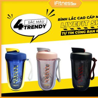 Bình lắc LiveFit Shaker bằng Tritan cao cấp 550ml