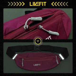 Túi đeo hông chạy bộ LiveFit cao cấp - Running Belt - WB0924