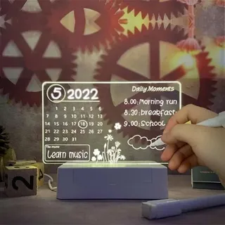 Bảng Ghi Chú Đèn Led Để Bàn Decor Hoặc Làm Đèn Ngủ (Thùng 60 Cái)