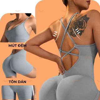  Set Đồ Tập Gym Yoga Nữ BTG05, Bộ Quần Áo Tập Gym Yoga Nữ Form Chuẩn, Co Giãn Tốt