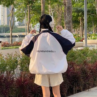 Áo khoác gió Today unisex cổ đứng vải dù nhẹ hai lớp phong cách