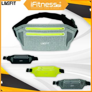 Túi đeo hông chạy bộ LiveFit cao cấp - Running Belt WB07