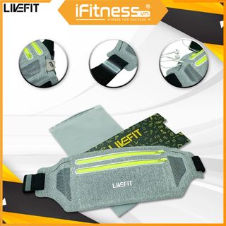 Túi đeo hông chạy bộ LiveFit cao cấp - Running Belt WB07