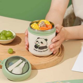 BÌNH Ủ CHÁO INOX PANDA 530ML CAO CẤP