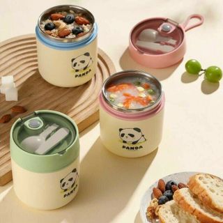 BÌNH Ủ CHÁO INOX PANDA 530ML CAO CẤP
