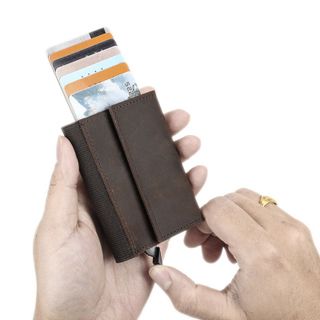 Ví thẻ nam da bò thật 1056