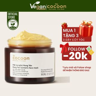 Mặt nạ nghệ Hưng Yên bigsize Cocoon 100ml giúp da trắng sáng mịn màng - Thuần Chay Vegan Garden
