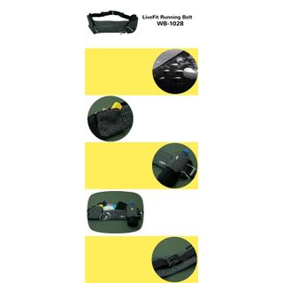 Túi đeo hông chạy bộ LiveFit cao cấp - Running Belt - WB1028