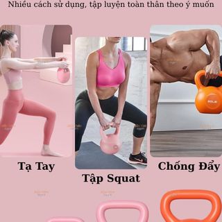 Tạ Chuông, Tạ Ấm ( Kettlebell ) Tập Tạ, Thể Hình Nhiều Màu, Tạ Tập Gym Tại Nhà & Phòng Tập 5LBS - 30LBS