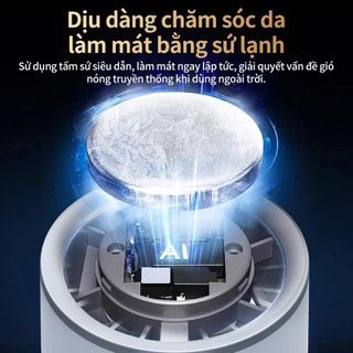 QUẠT TÍCH ĐIỆN SÒ LẠNH MINI 100 CẤP ĐỘ GIÓ LED 2025