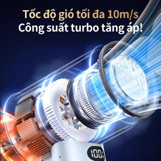 QUẠT TÍCH ĐIỆN SÒ LẠNH MINI 100 CẤP ĐỘ GIÓ LED 2025