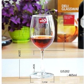 BỘ 6 LY UỐNG RƯỢU VANG DELI 465ML EJ5202