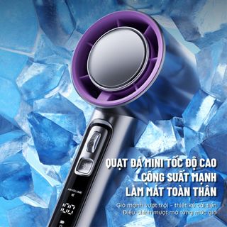 Quạt mini cầm tay Xám - N100-XAM