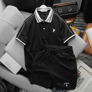 SET BỘ POLO NAM CAO CẤP ÁO PACK VAR+ QUẦN SHORT TANK CHẤT PIQUE - THỜI TRANG HC